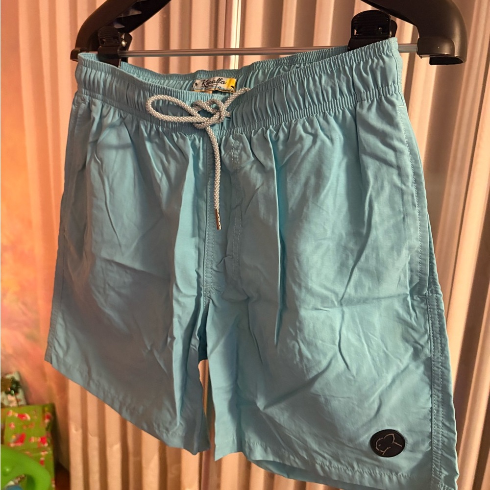 Sky Blue Men's Swim Trunks
